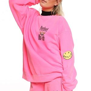 Boys Lie “Perfect Match” Pink Crewneck LTD Edition